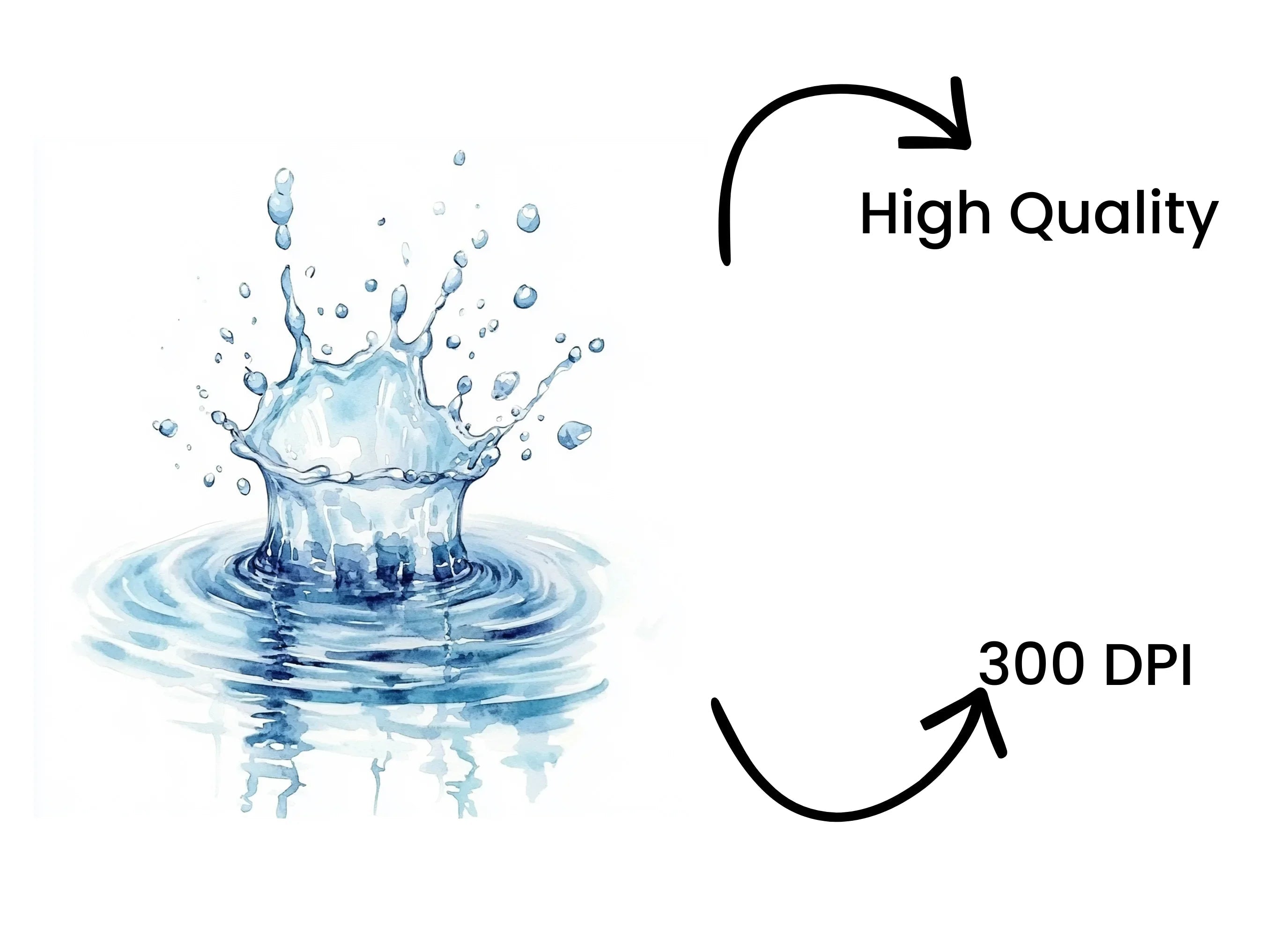 Water Splash Clipart Bundle
