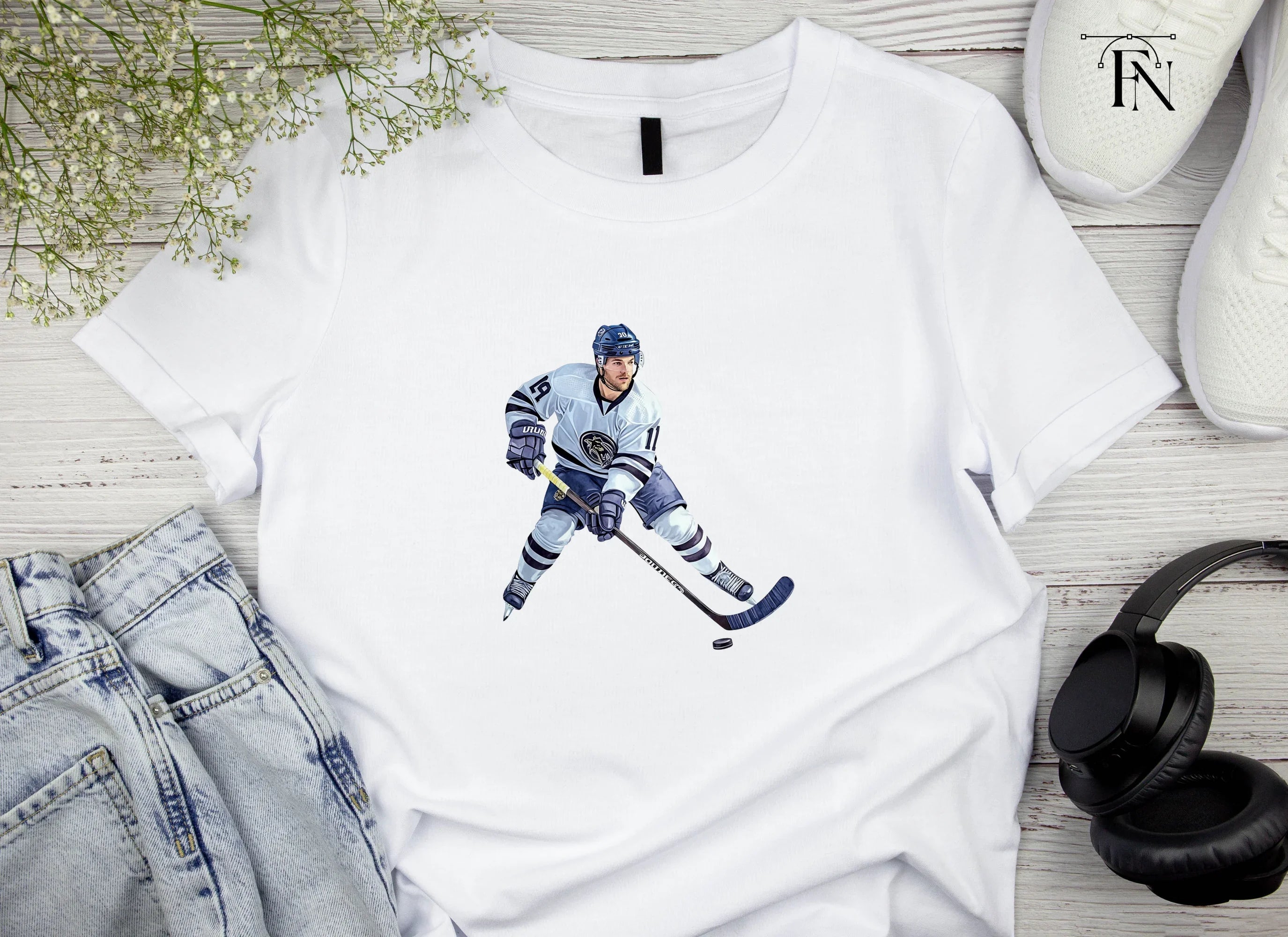 Ice Hockey Action Figures Clipart Bundle