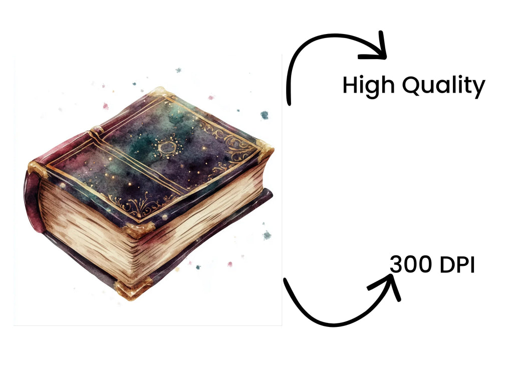 Ancient Magic Book Clipart Bundle