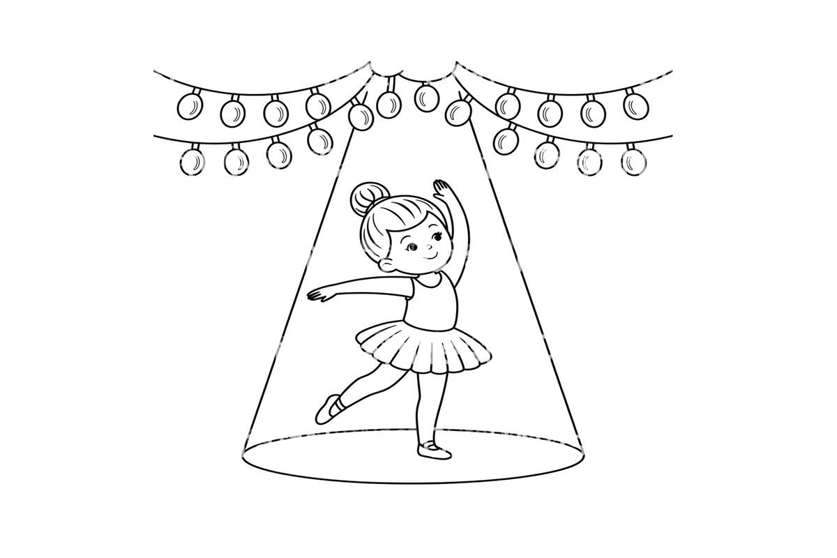 Graceful Ballerinas Coloring Books
