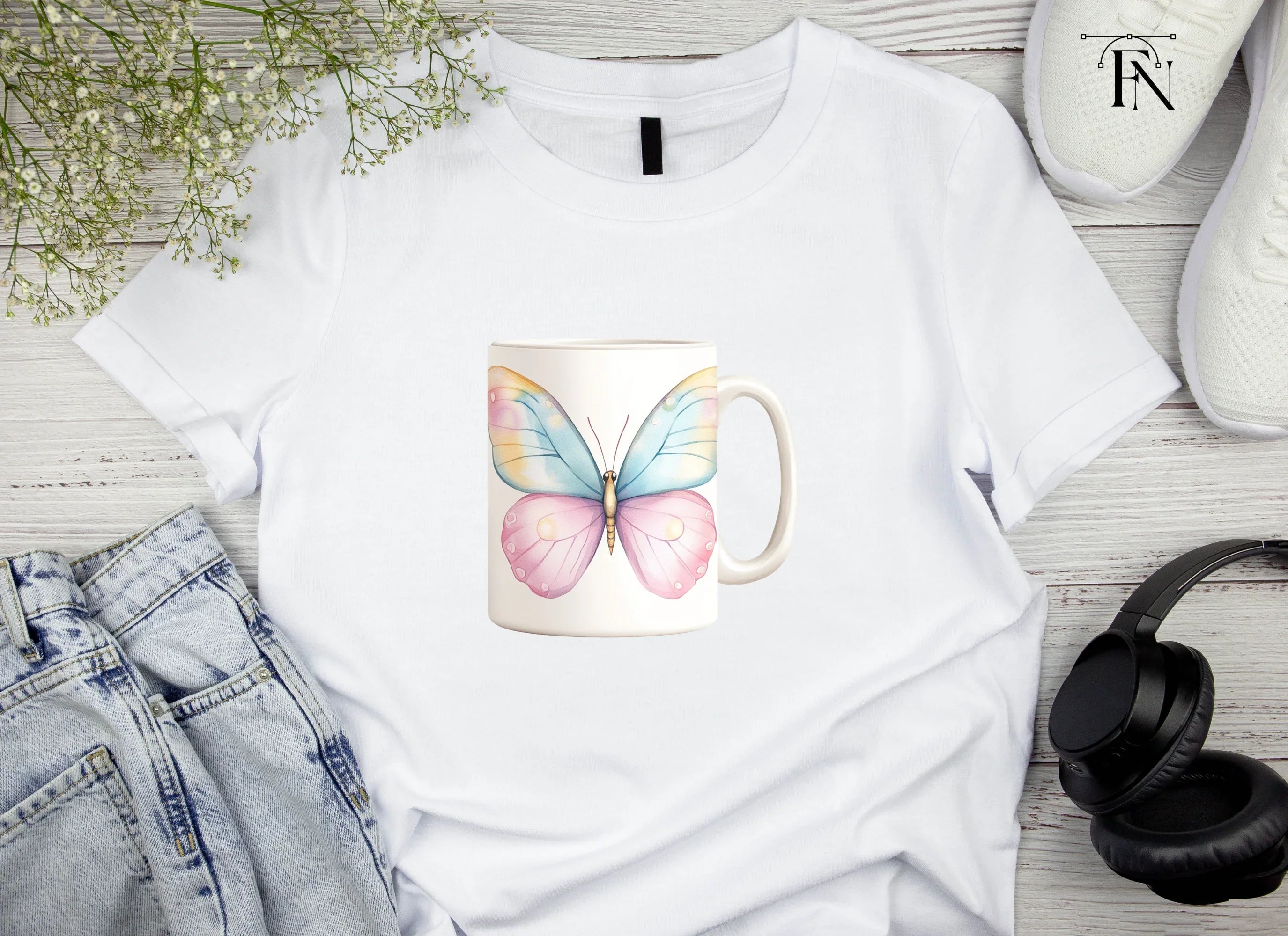 Colorful Butterfly Clipart Bundle
