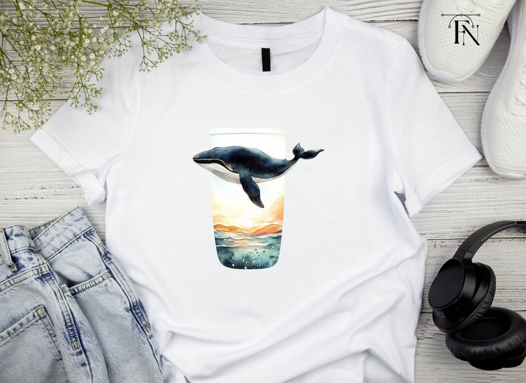 Whale Sunset Tumbler Clipart Bundle