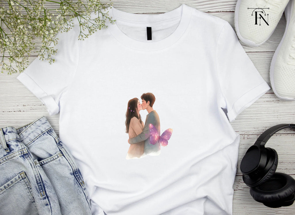 Romantic Couple Kissing Clipart Bundle