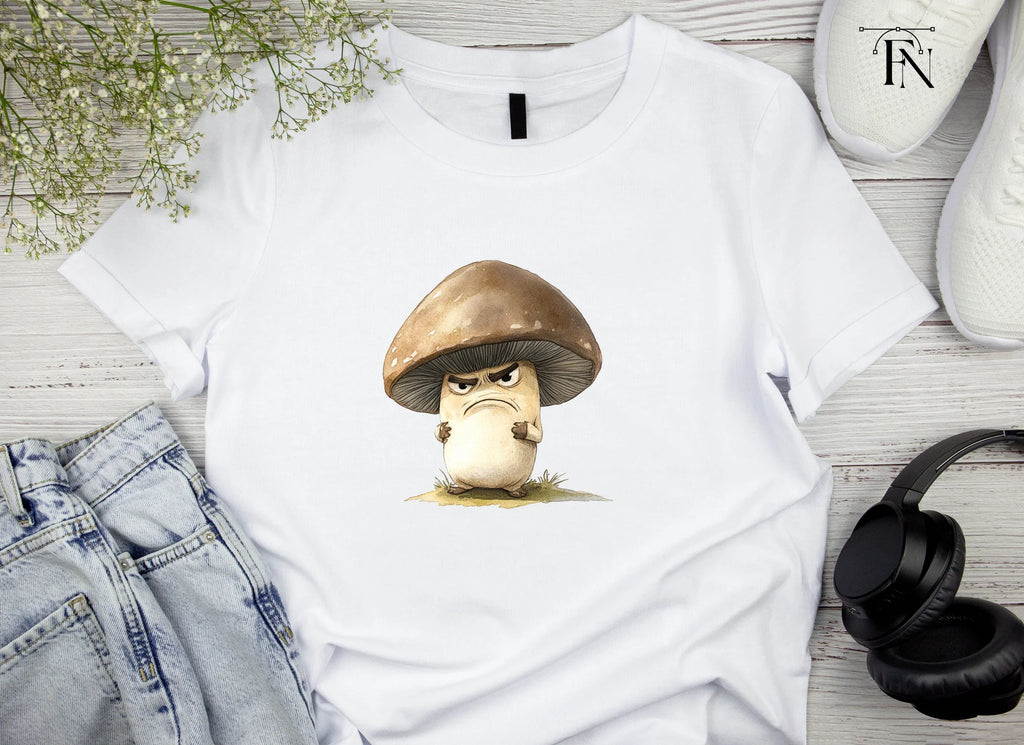 Angry Brown Mushroom Clipart Bundle