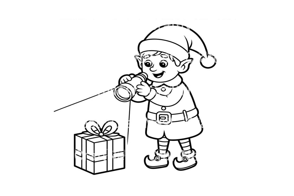 Christmas Elffor Kids Coloring Books