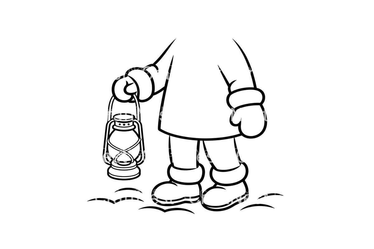 Winter Lantern and Mittens Coloring Books