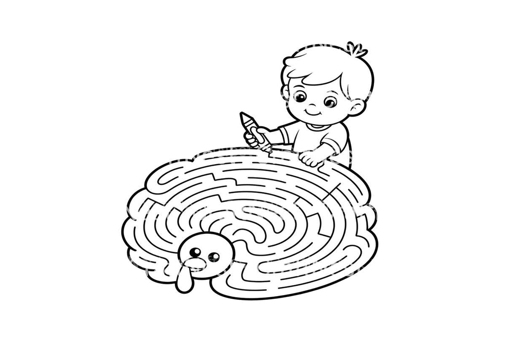 Feather Maze Adventure Coloring Books