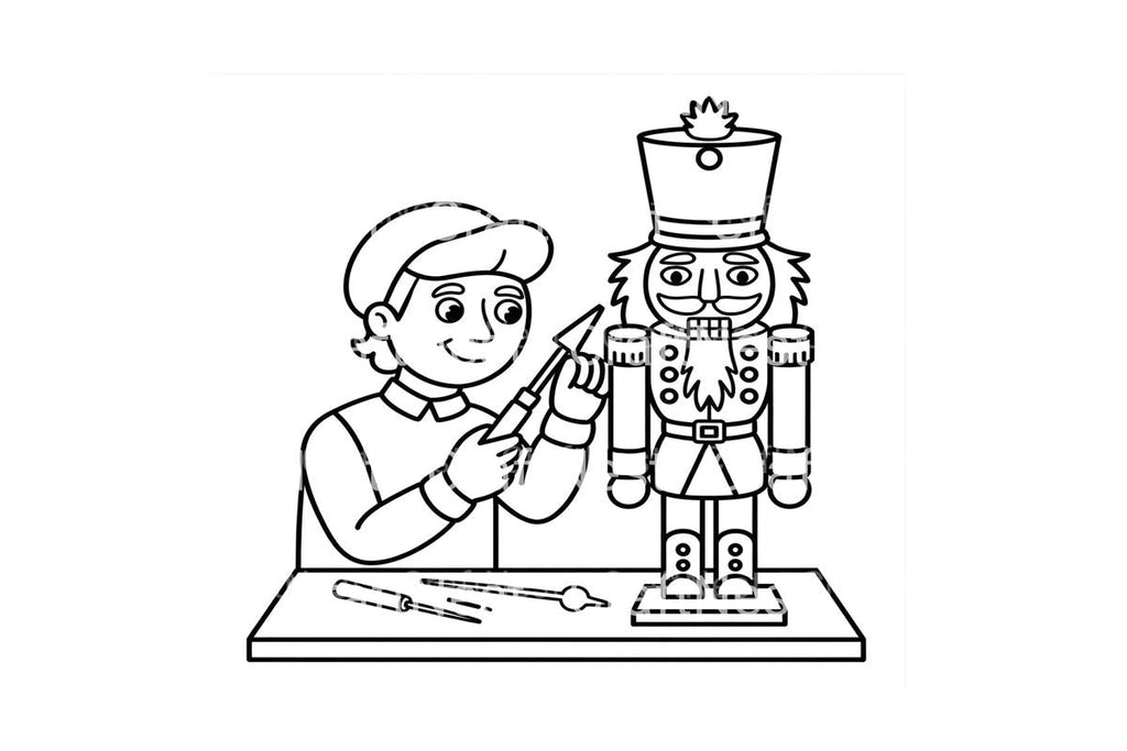 Nutcracker Soldier Christmas Planner Coloring Books