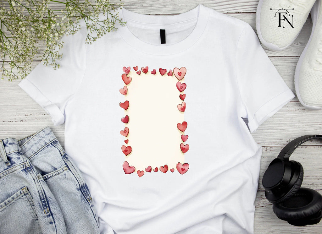 Romantic Heart Border Clipart Bundle