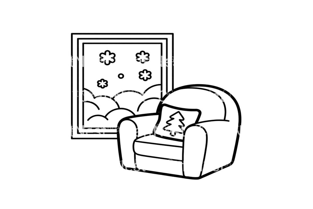 Cozy Winter Window Coloring Books