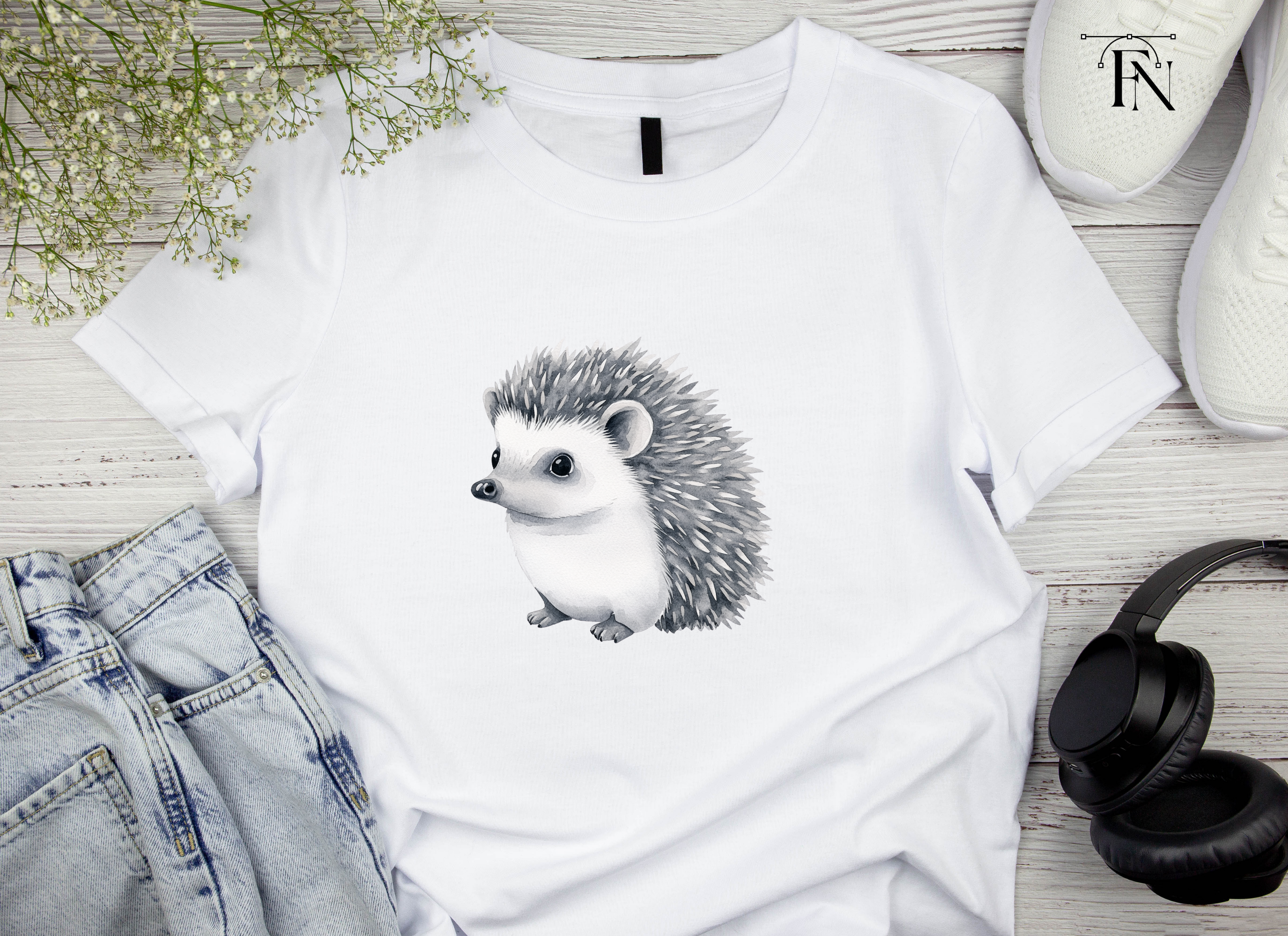 Cute Hedgehog Clipart Bundle