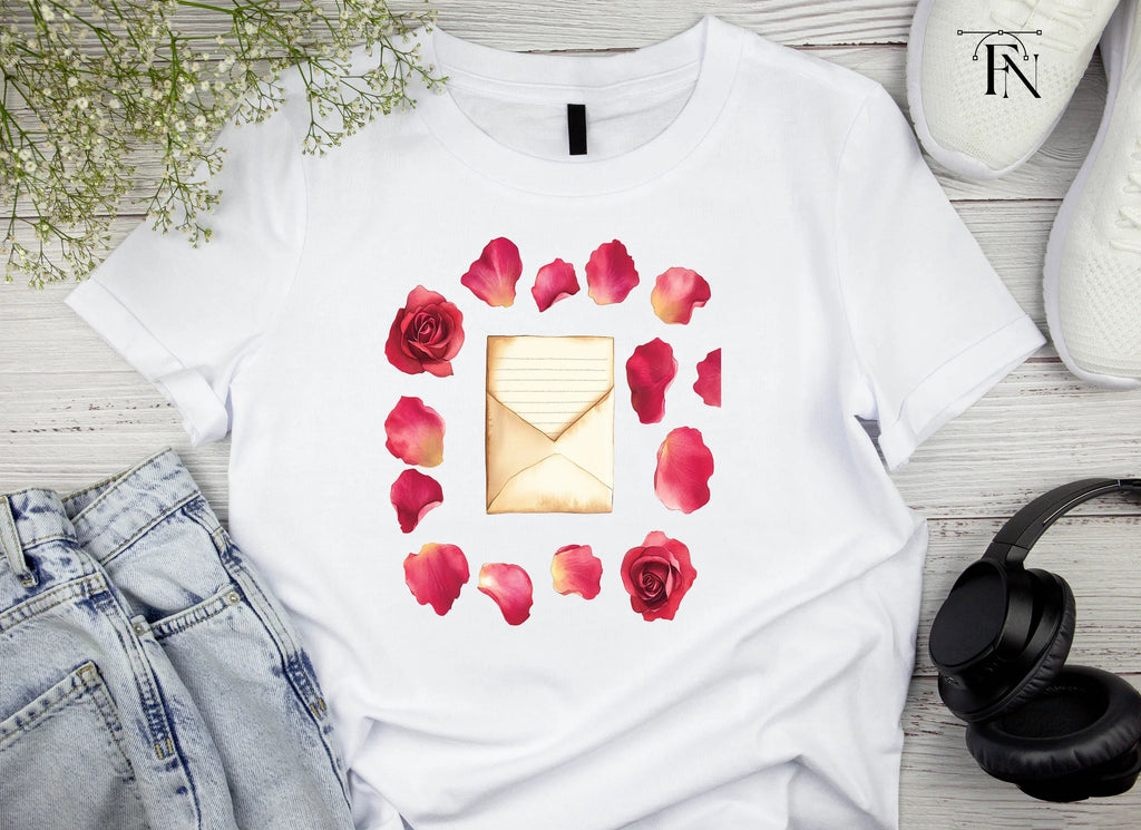 Rose Petals and Envelopes Clipart Bundle