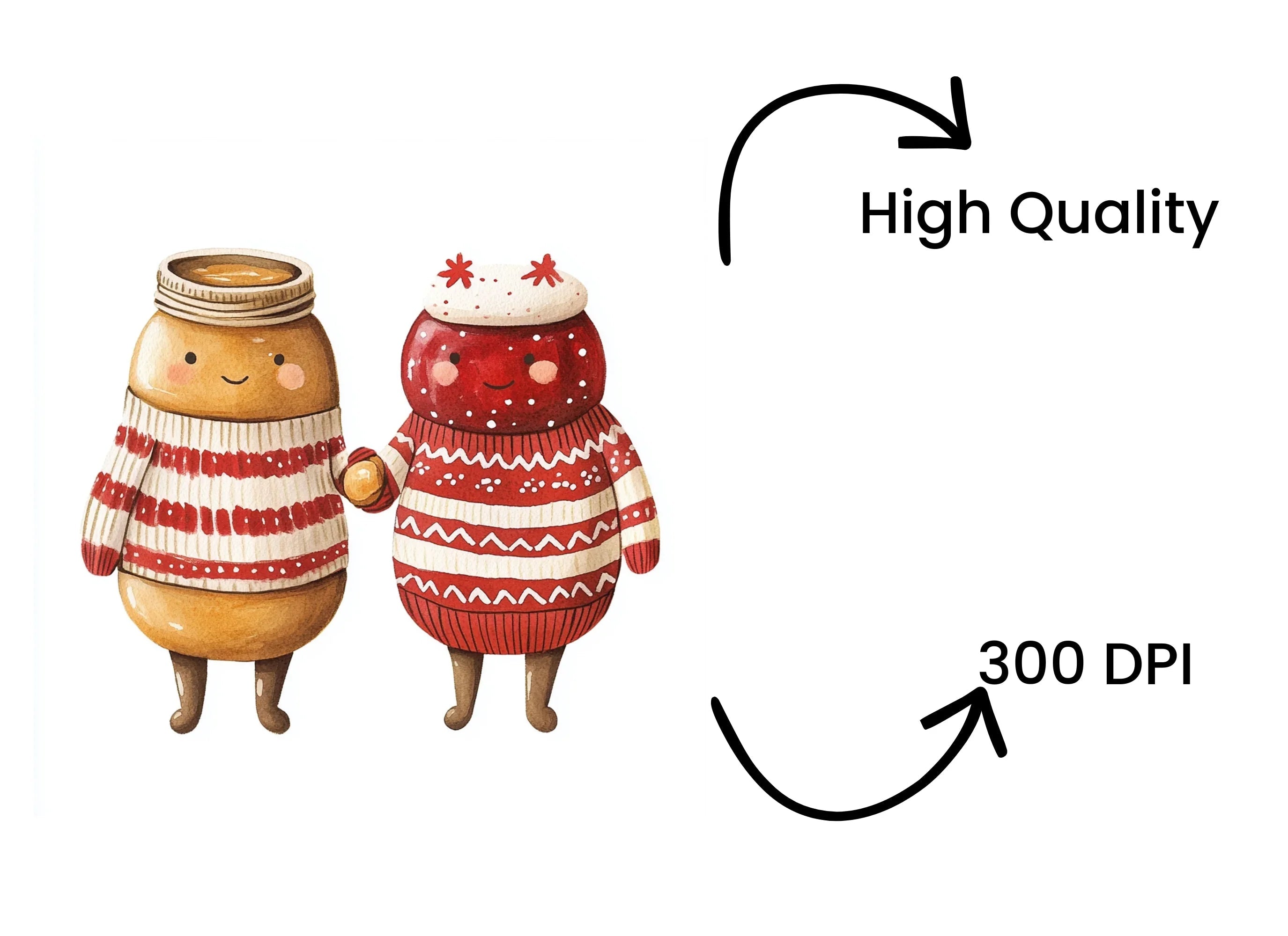 Cute Peanut Butter and Jelly Clipart Bundle