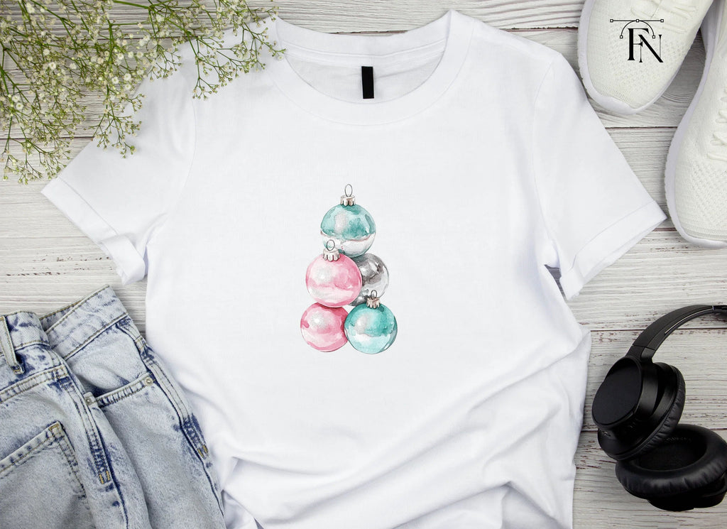 Christmas Ornament Stacks Clipart Bundle