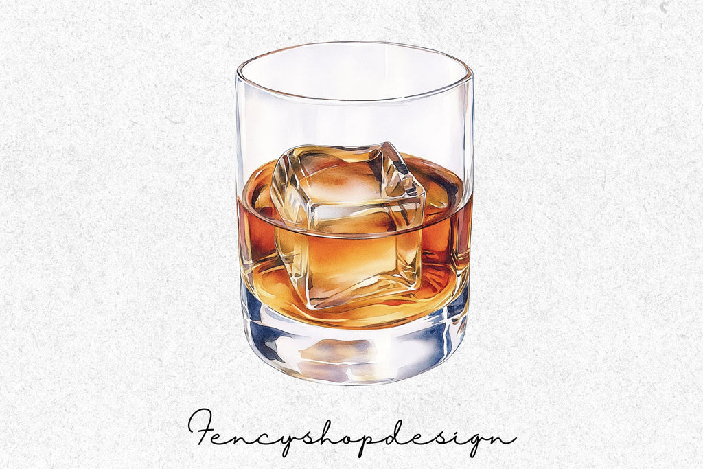 Whiskey Decanter Clipart Bundle