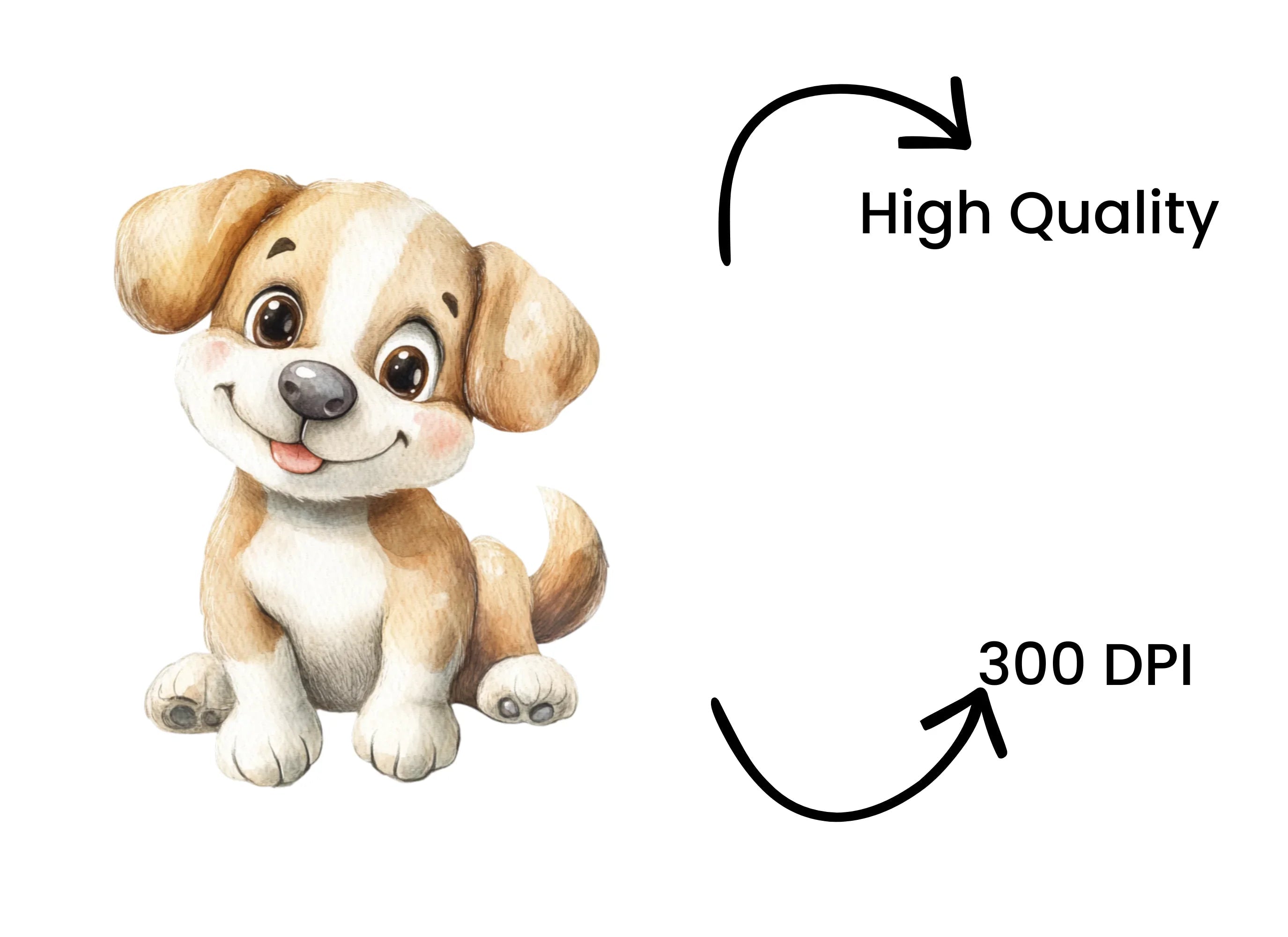Adorable Puppy Clipart Bundle