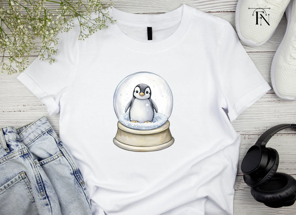 Penguin Snow Globe Duo Clipart Bundle