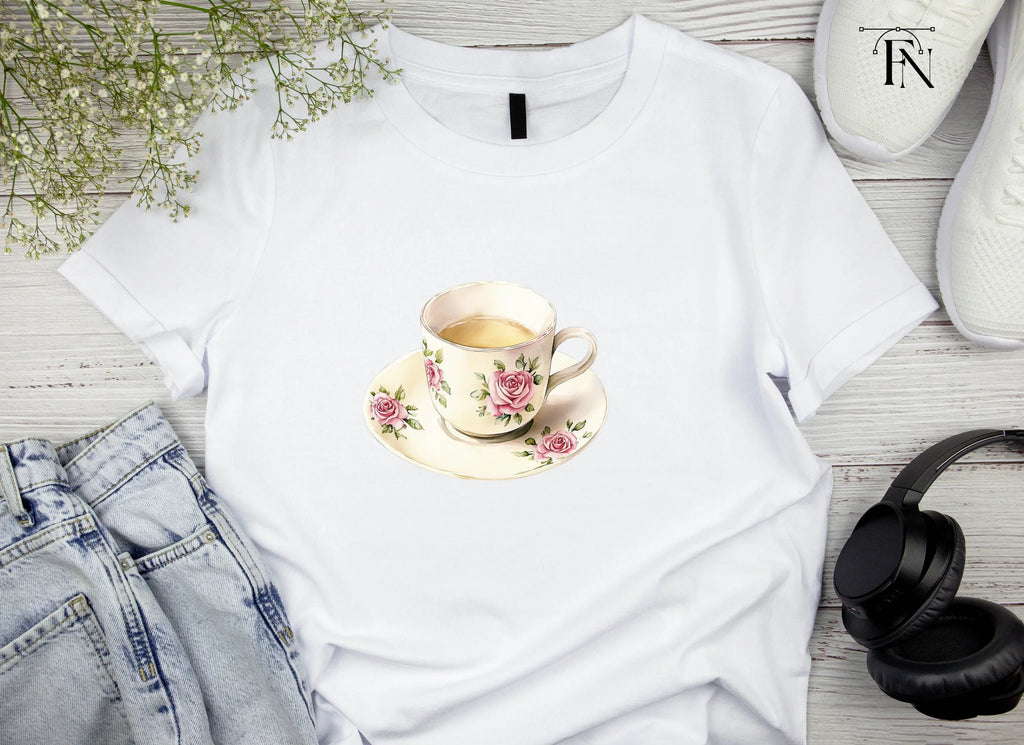 Vintage Floral Teacups Clipart Bundle