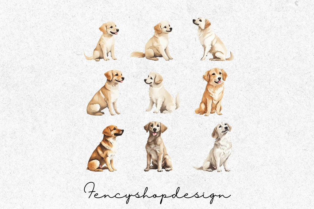 Adorable Puppy Clipart Bundle