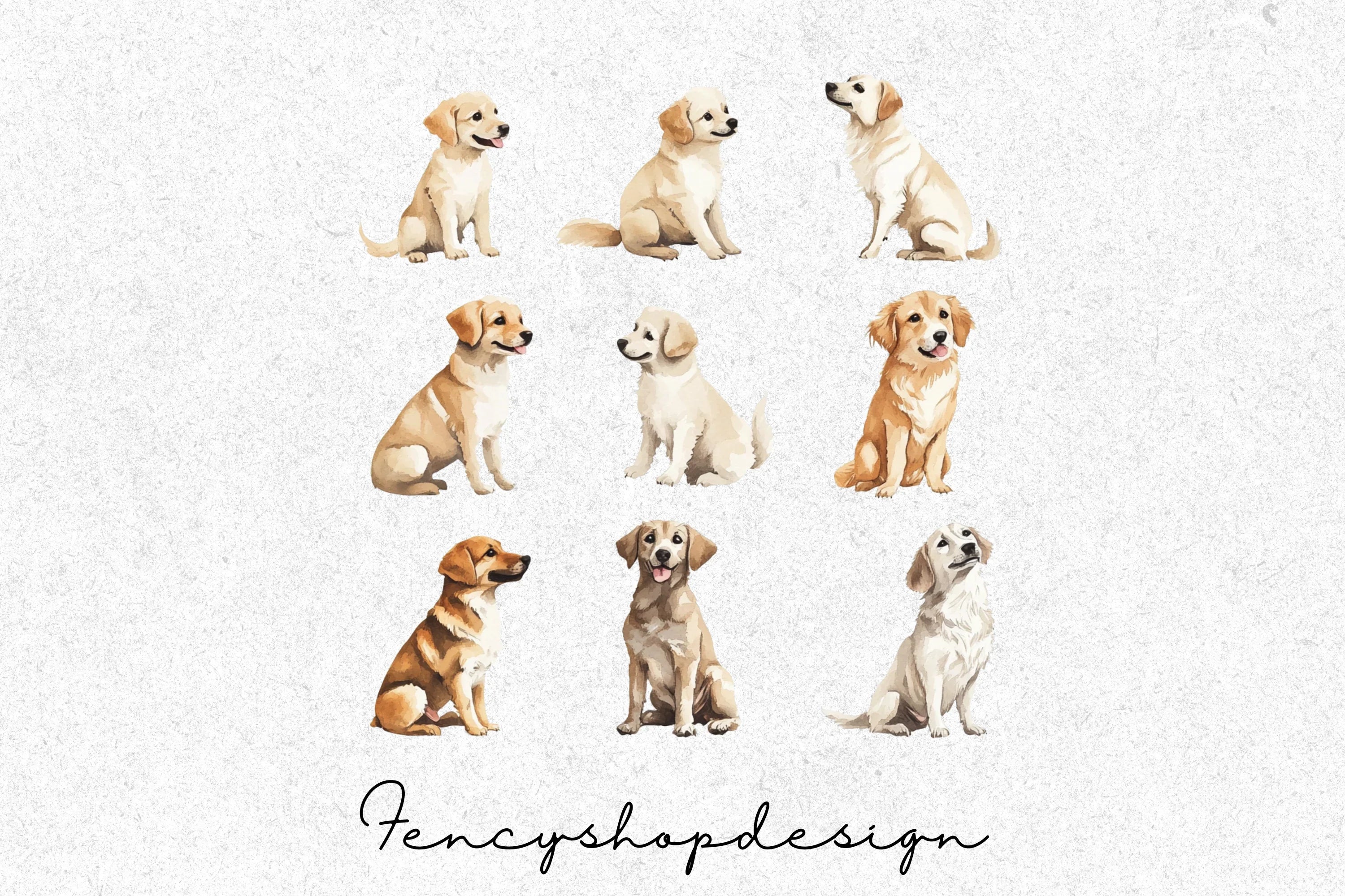 Adorable Puppy Clipart Bundle