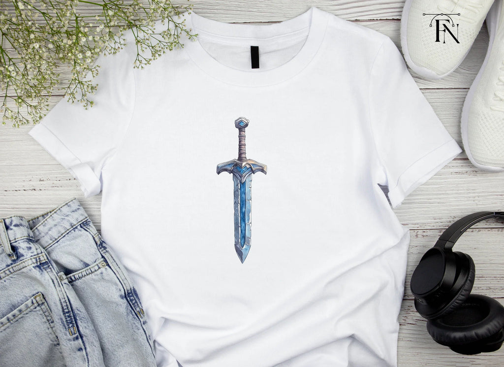 Fantasy Ice Sword Clipart Bundle
