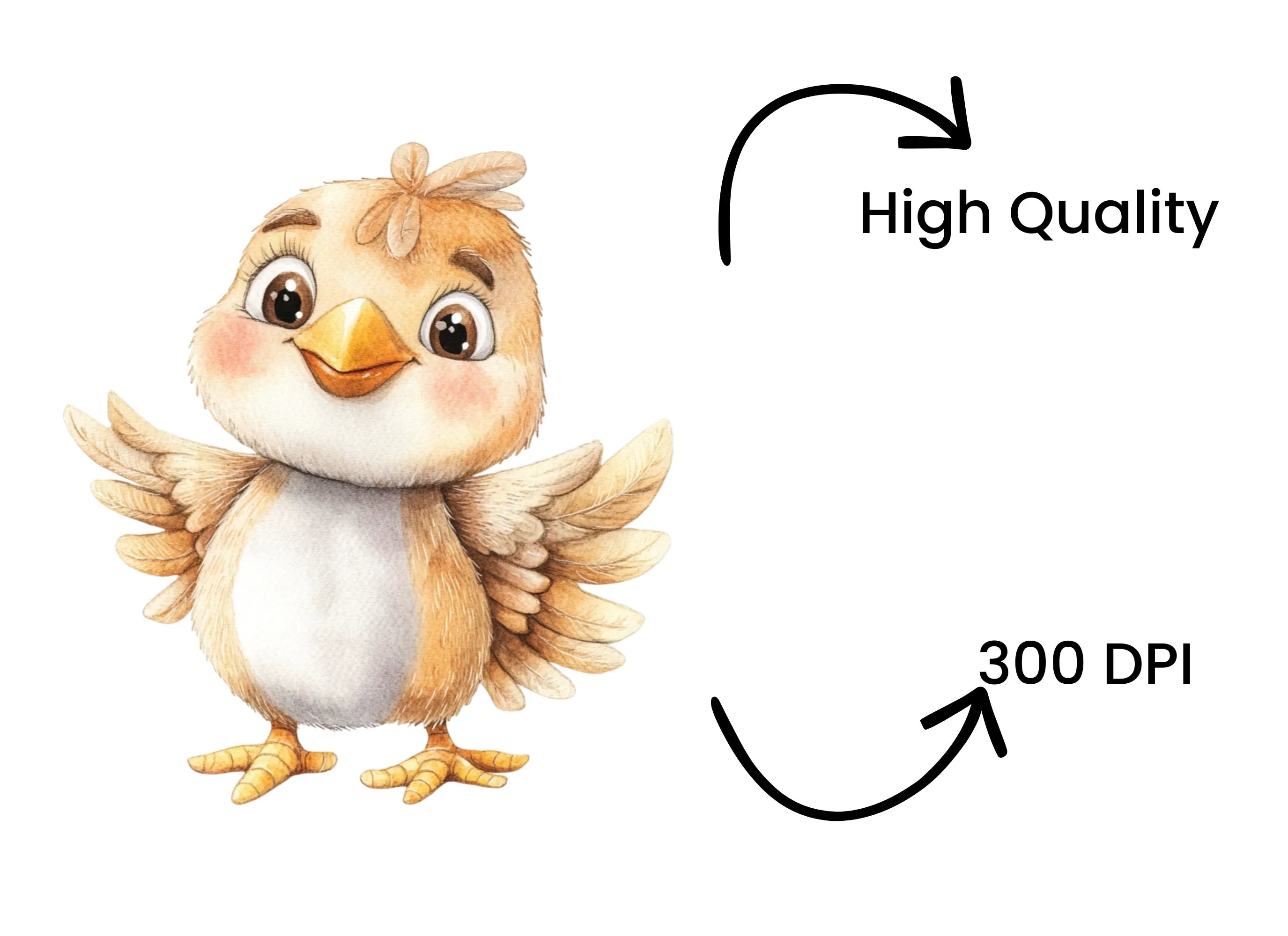 Cute Baby Chick Clipart Bundle