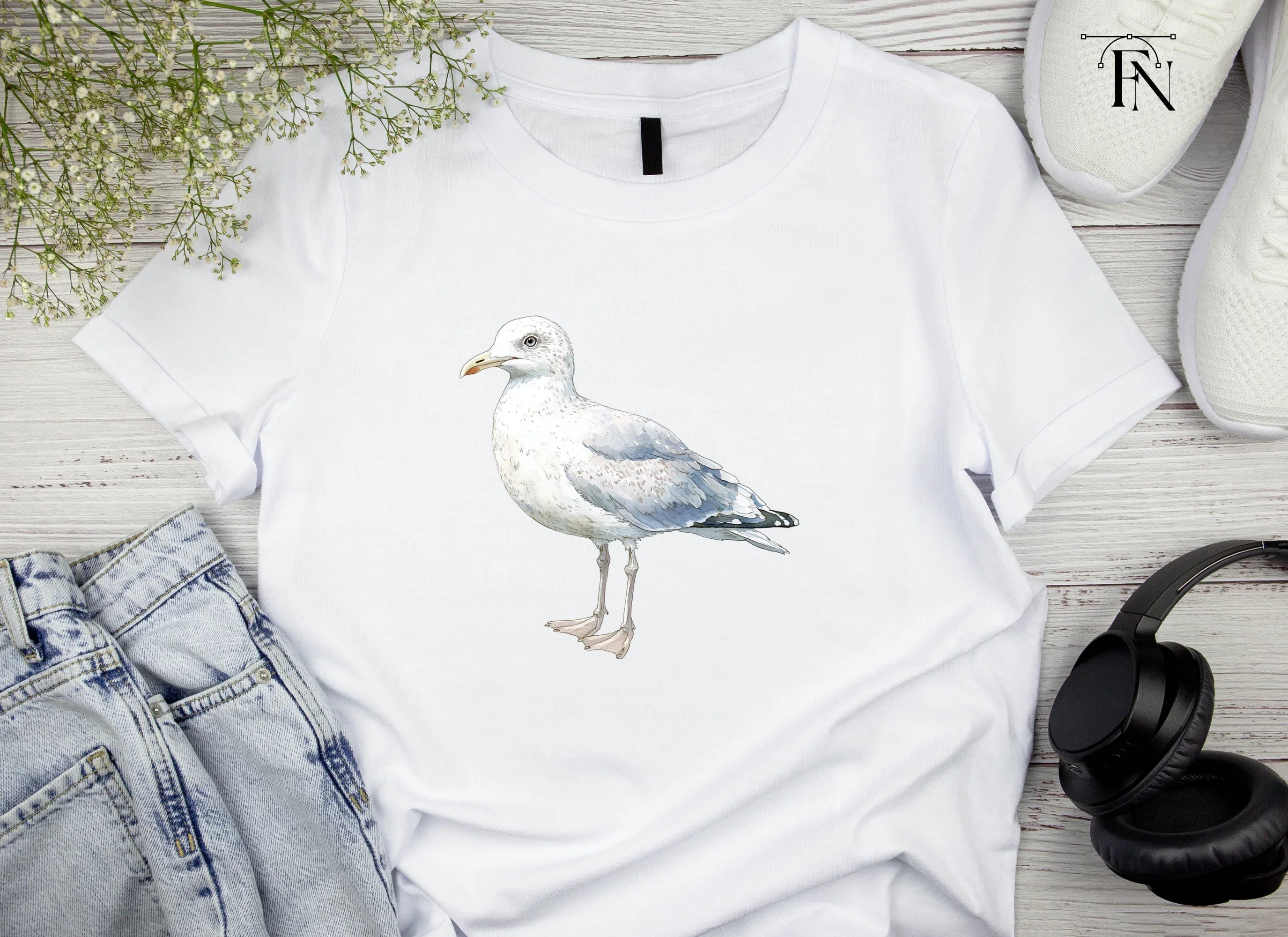 Realistic Seagull Clipart Bundle
