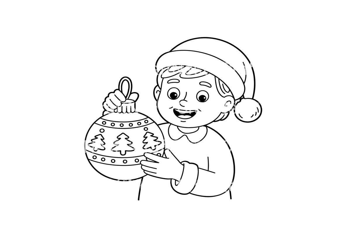 Christmas Ornament Gingerbread Coloring Books