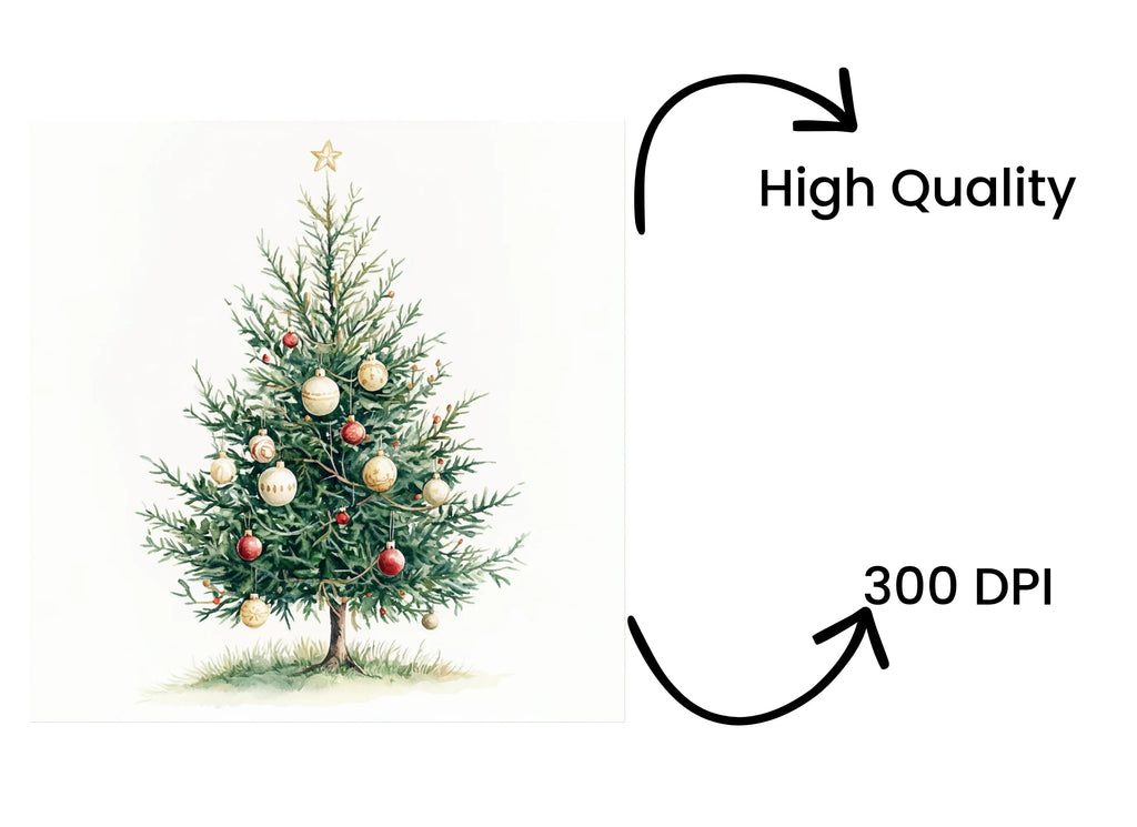 Christmas Tree Clipart Bundle