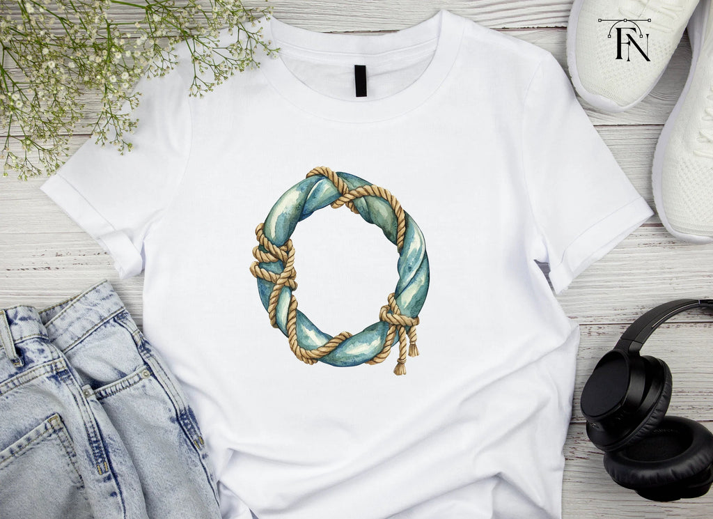 Nautical Rope Wreath Clipart Bundle