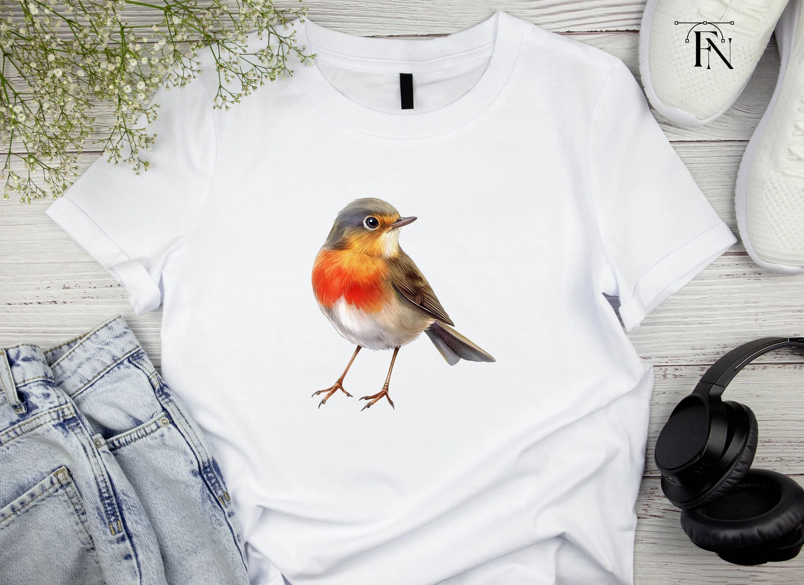 Charming Robin Bird Clipart Bundle