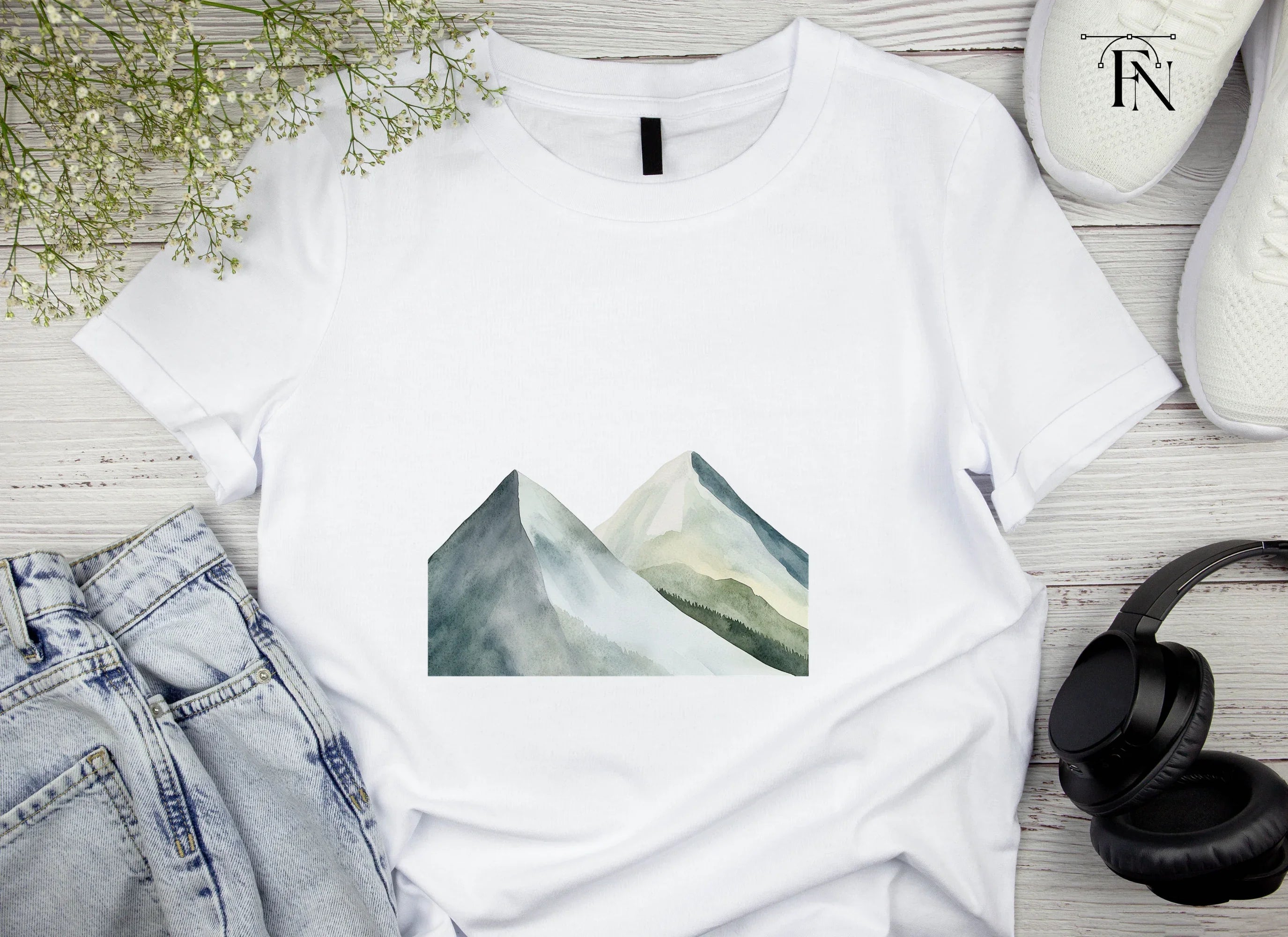 Mountain Landscape Clipart Bundle