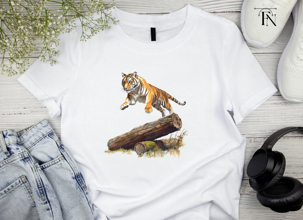 Dynamic Tiger Leap Clipart Bundle