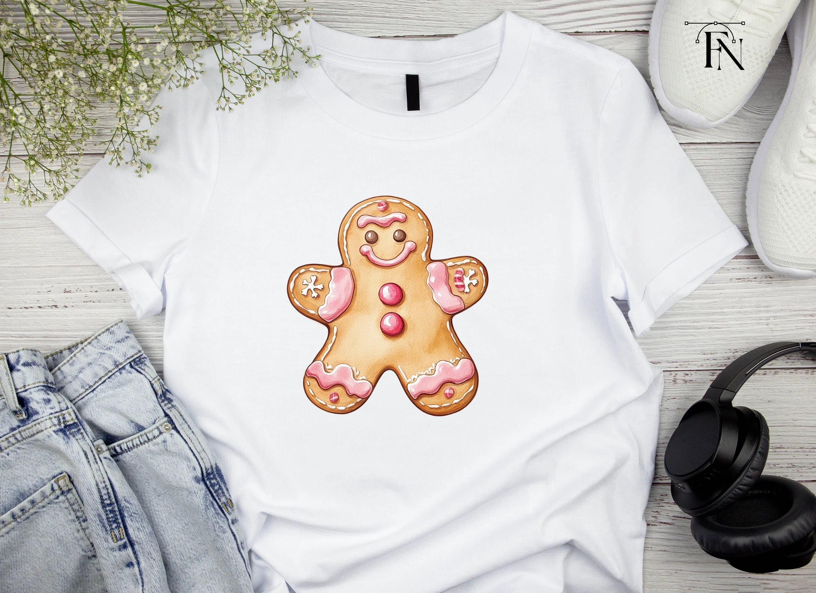 Gingerbread Men Duo Clipart Bundle