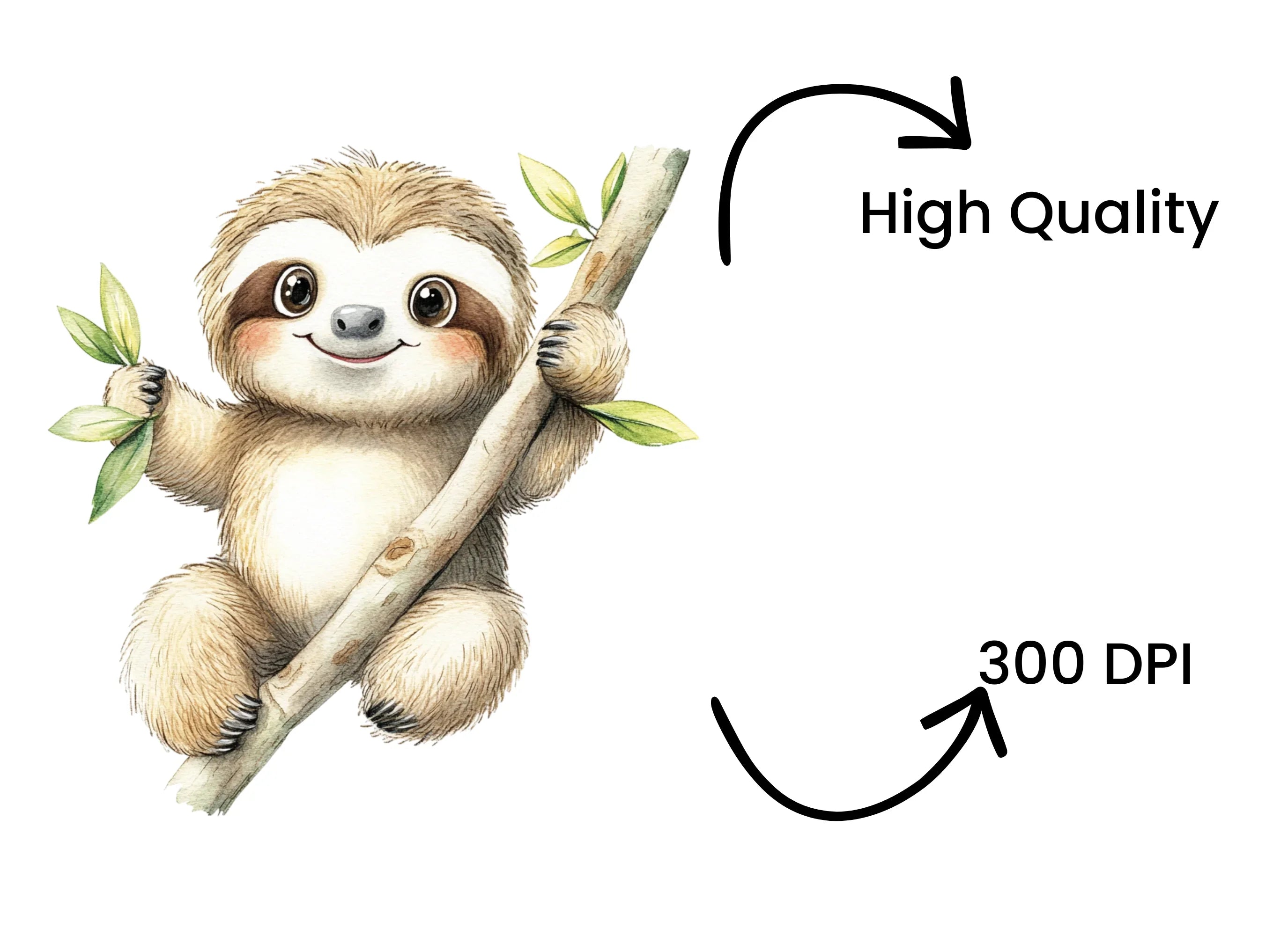 Adorable Sloth Clipart Bundle for Kids
