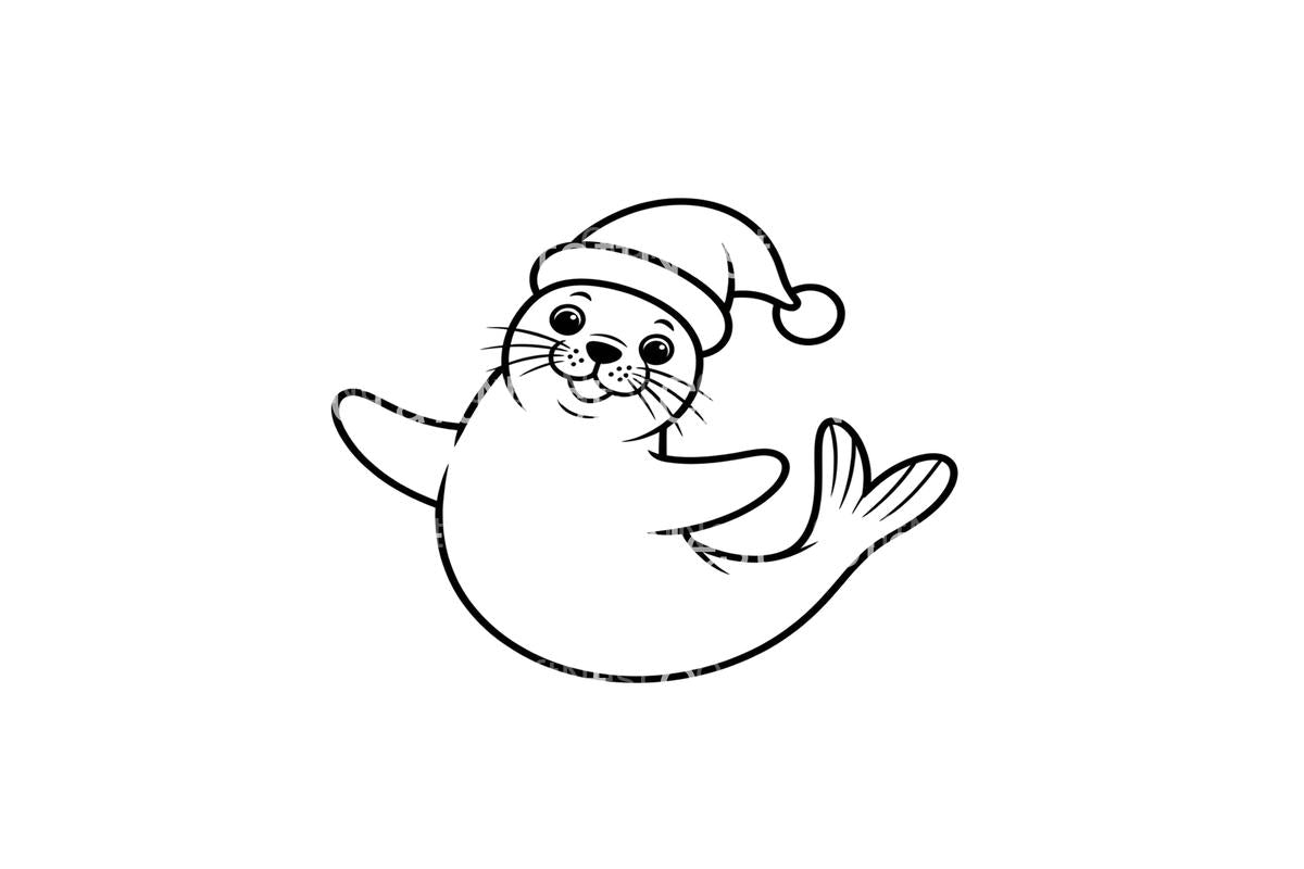 Christmas Seal Pups Fun Coloring Books