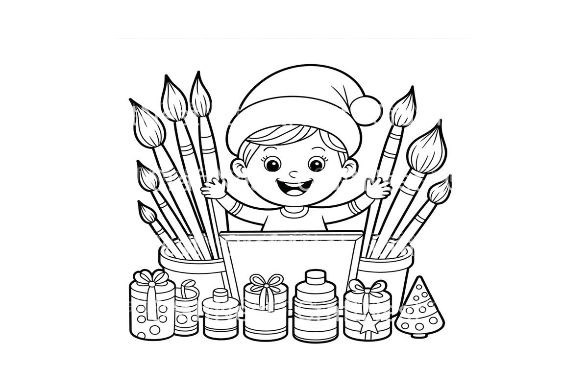 Christmas Artist Fun Coloring Books
