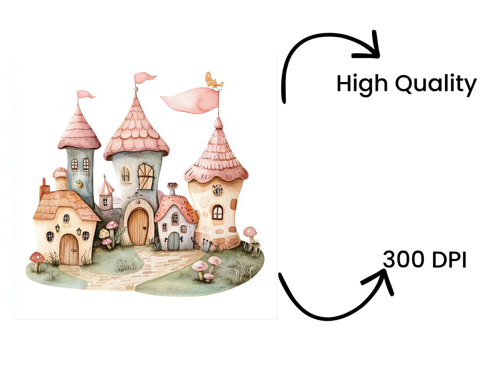 Fantasy Castle Clipart Bundle