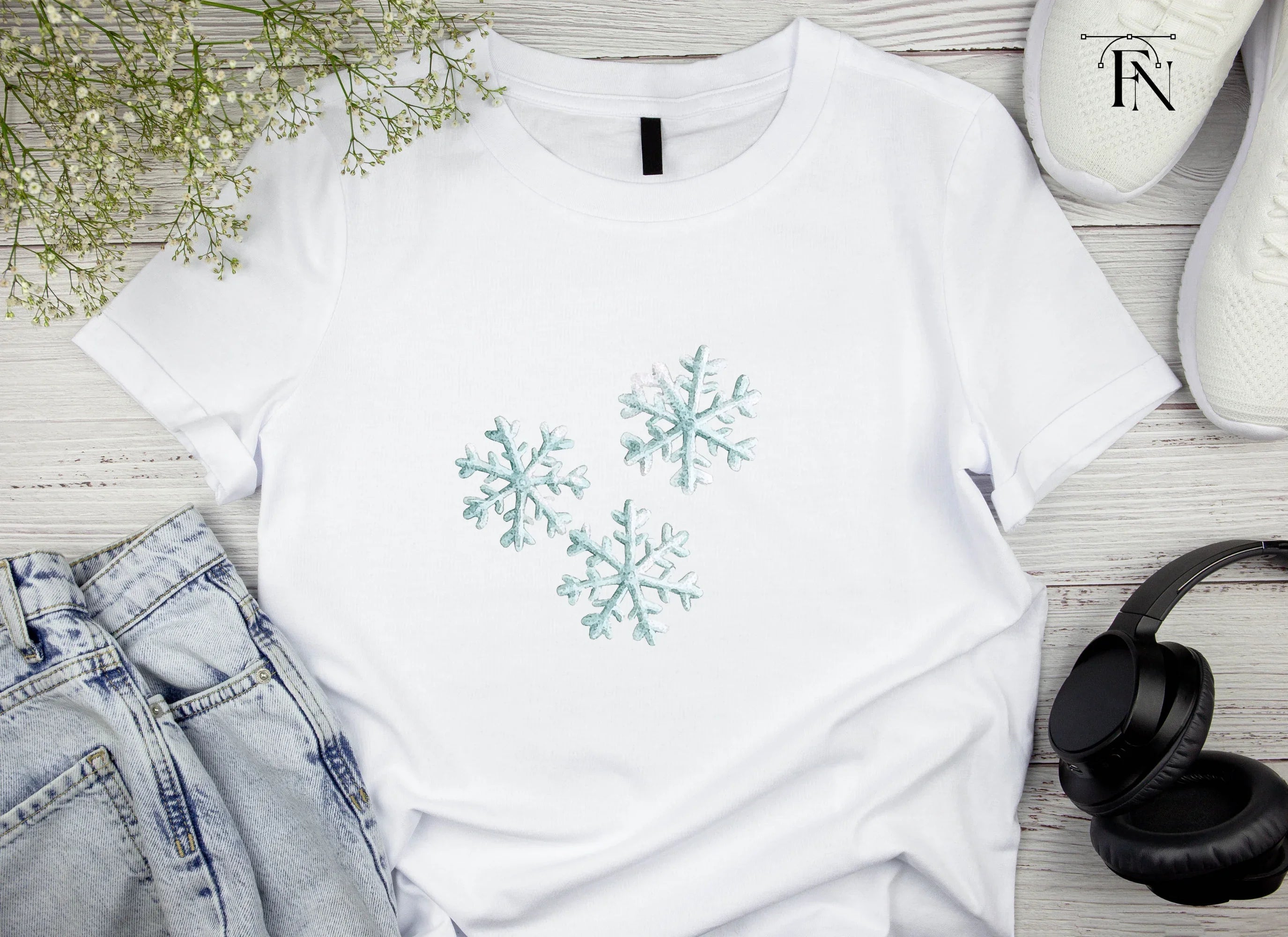 Snowflake Clipart Bundle