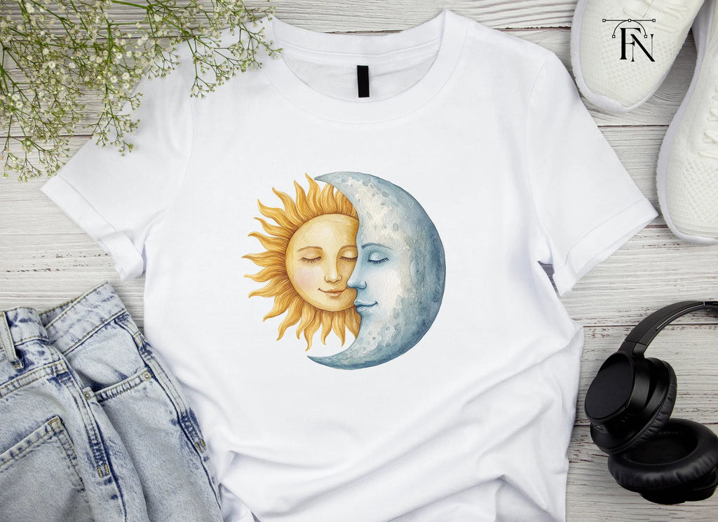 Pastel Sun and Moon Clipart Bundle
