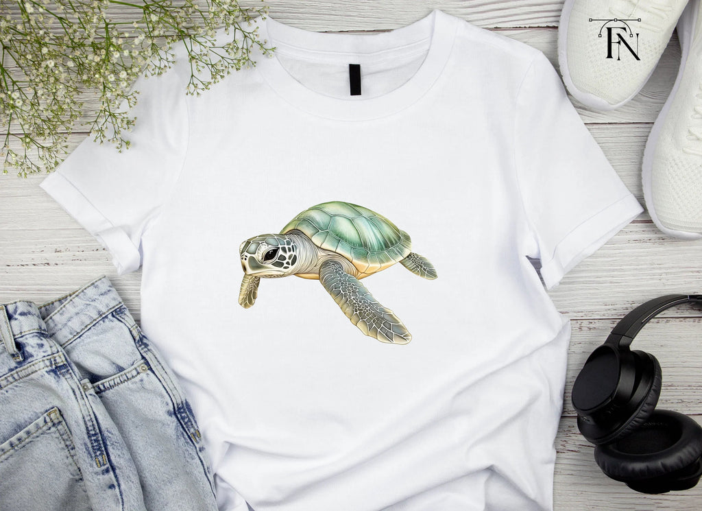 Three Baby Sea Turtles Clipart Bundle