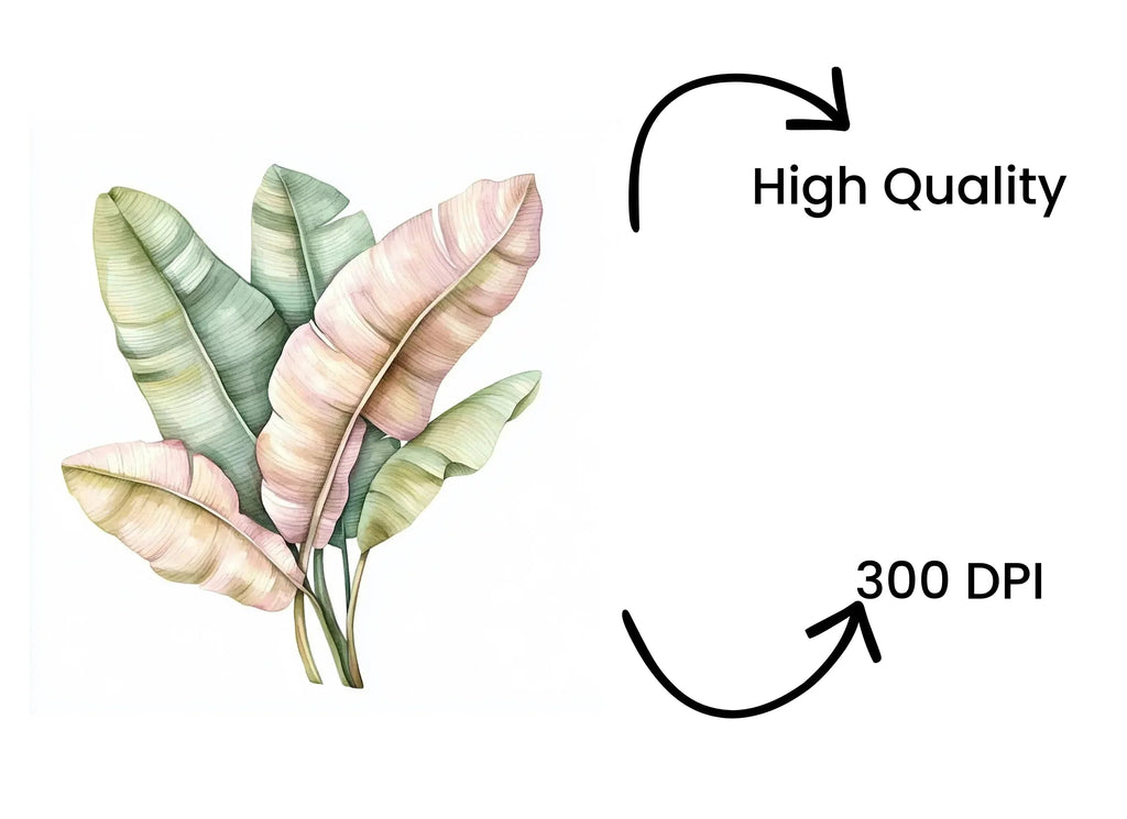 Banana Leaf Clipart Bundle