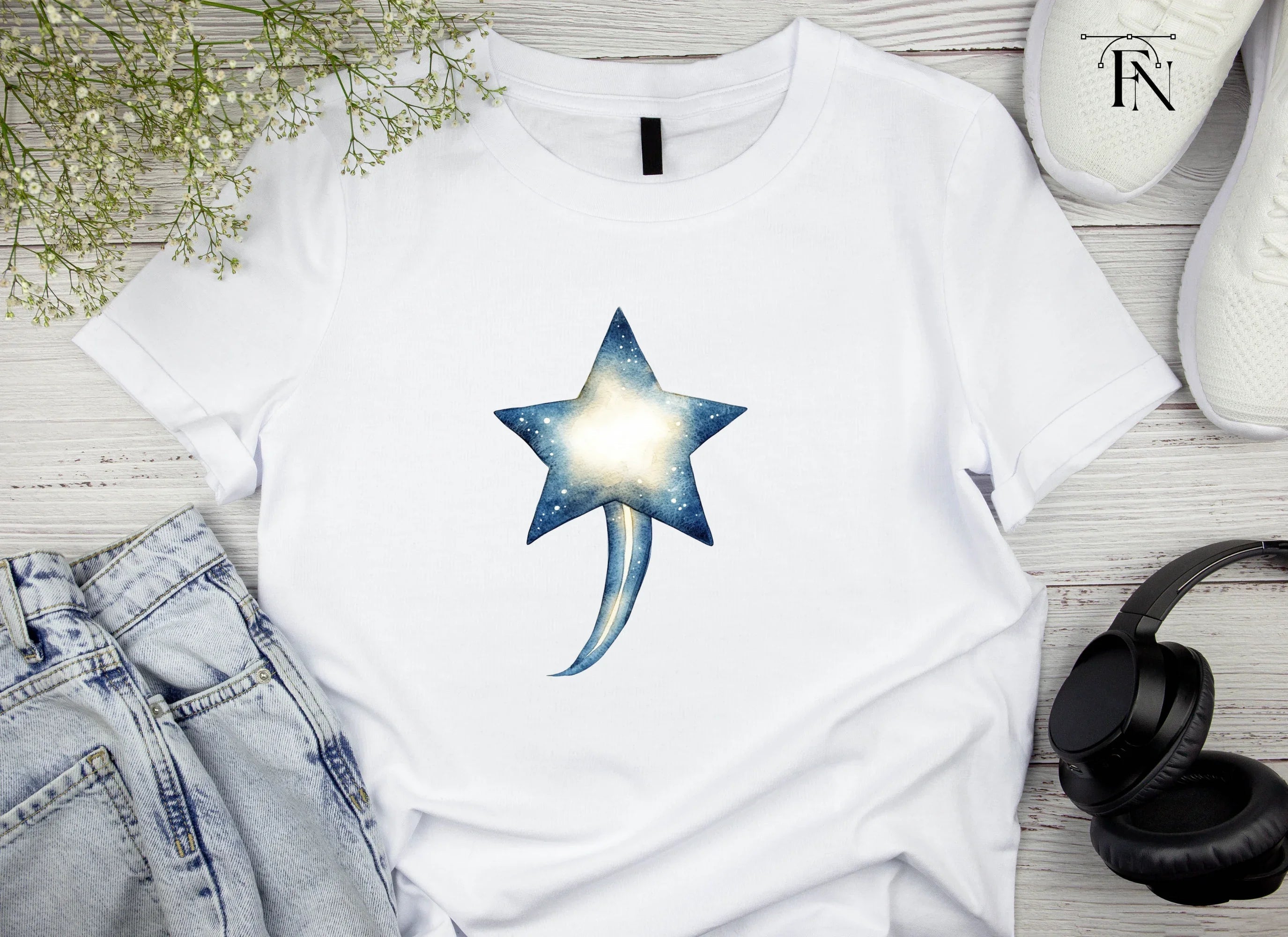 Shooting Stars Clipart Bundle