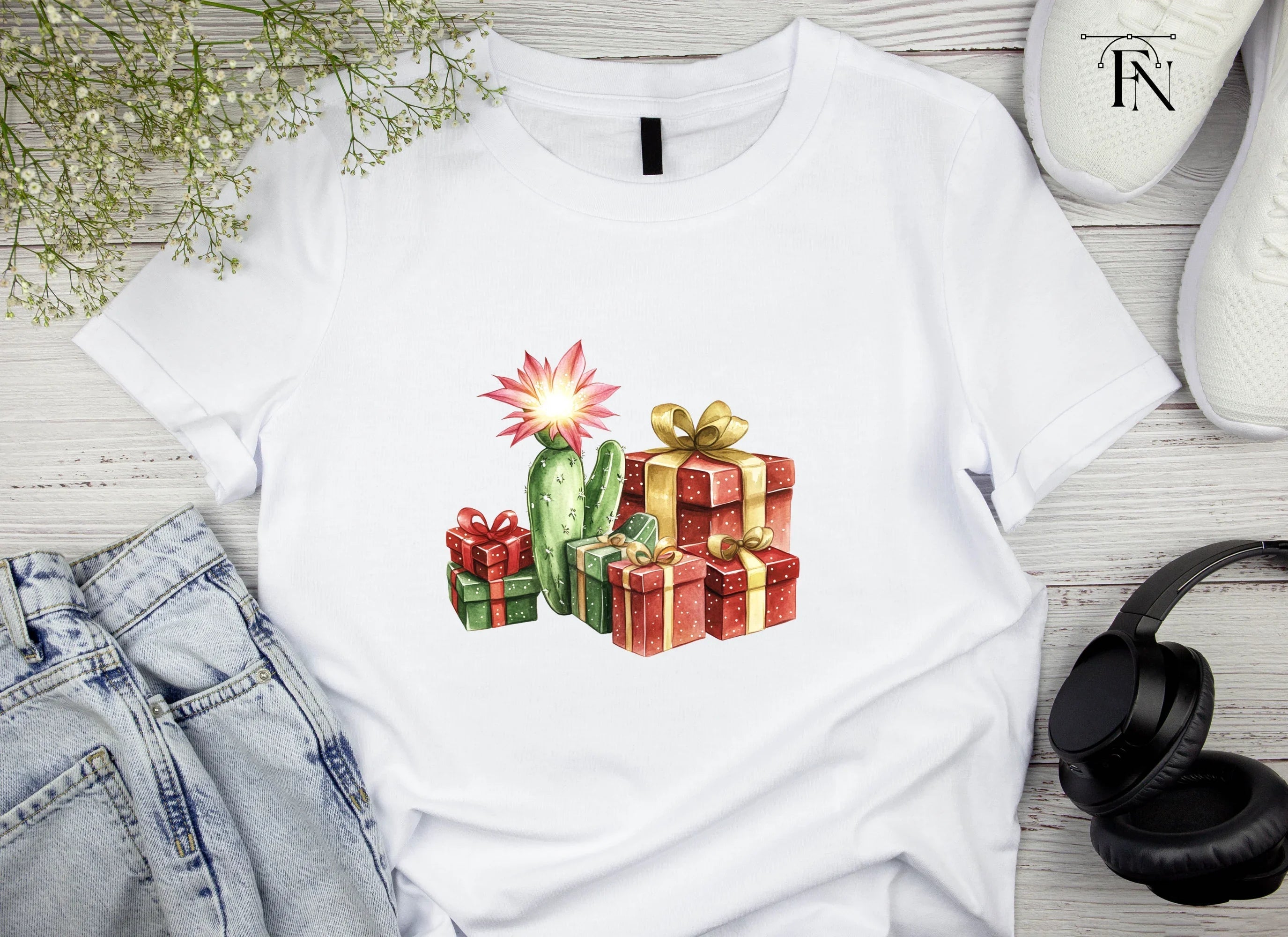 Desert Christmas Presents Clipart Bundle