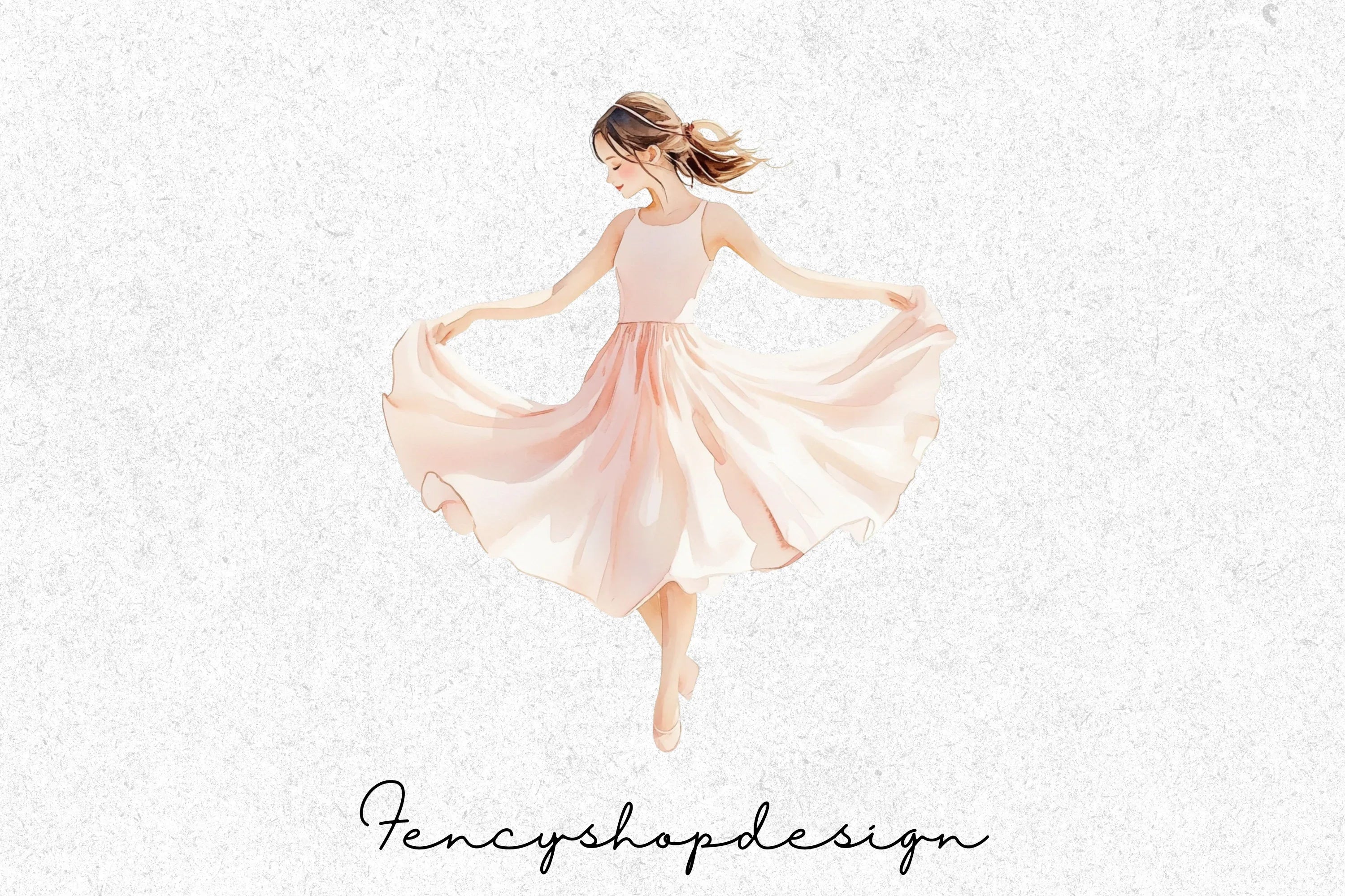Graceful Dance Illustrations Clipart Bundle