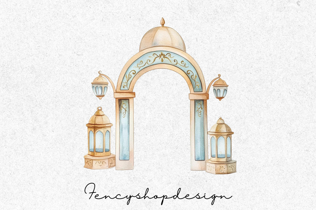 Islamic Architecture Clipart Bundle