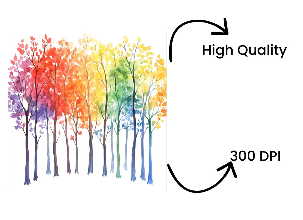 Vibrant Forest Clipart Bundle