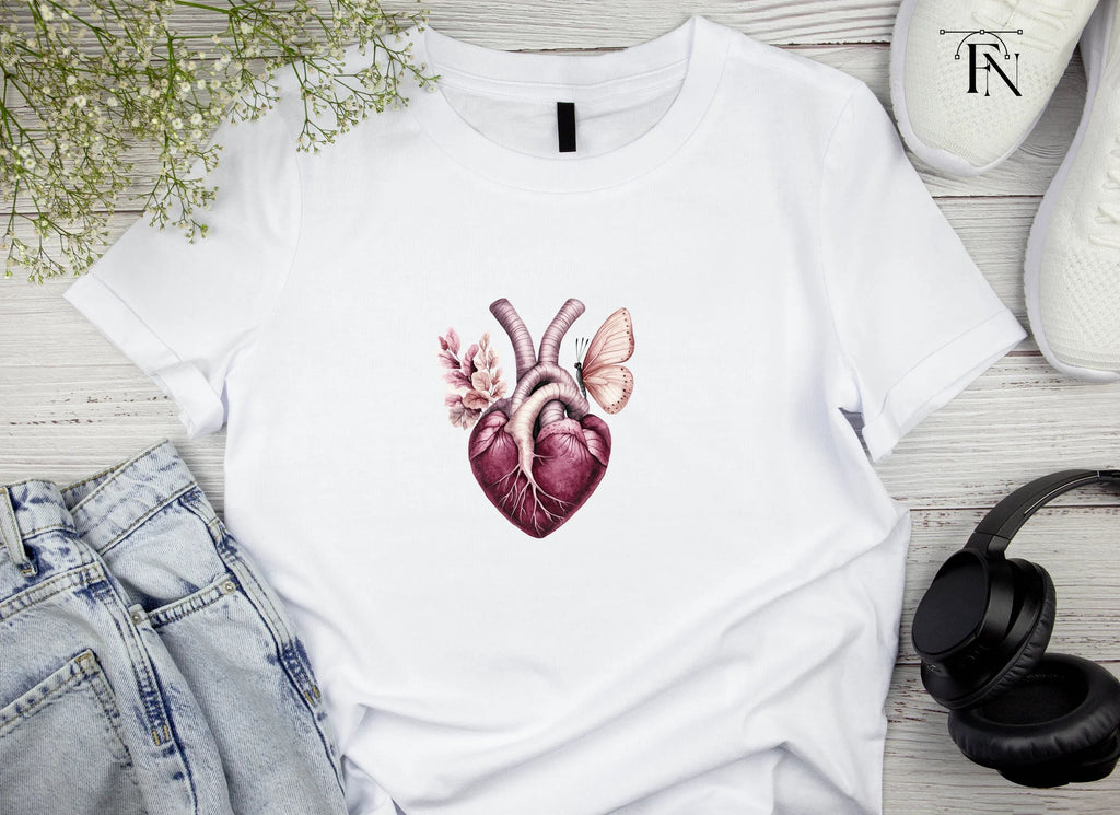 Butterfly Winged Heart Clipart Bundle