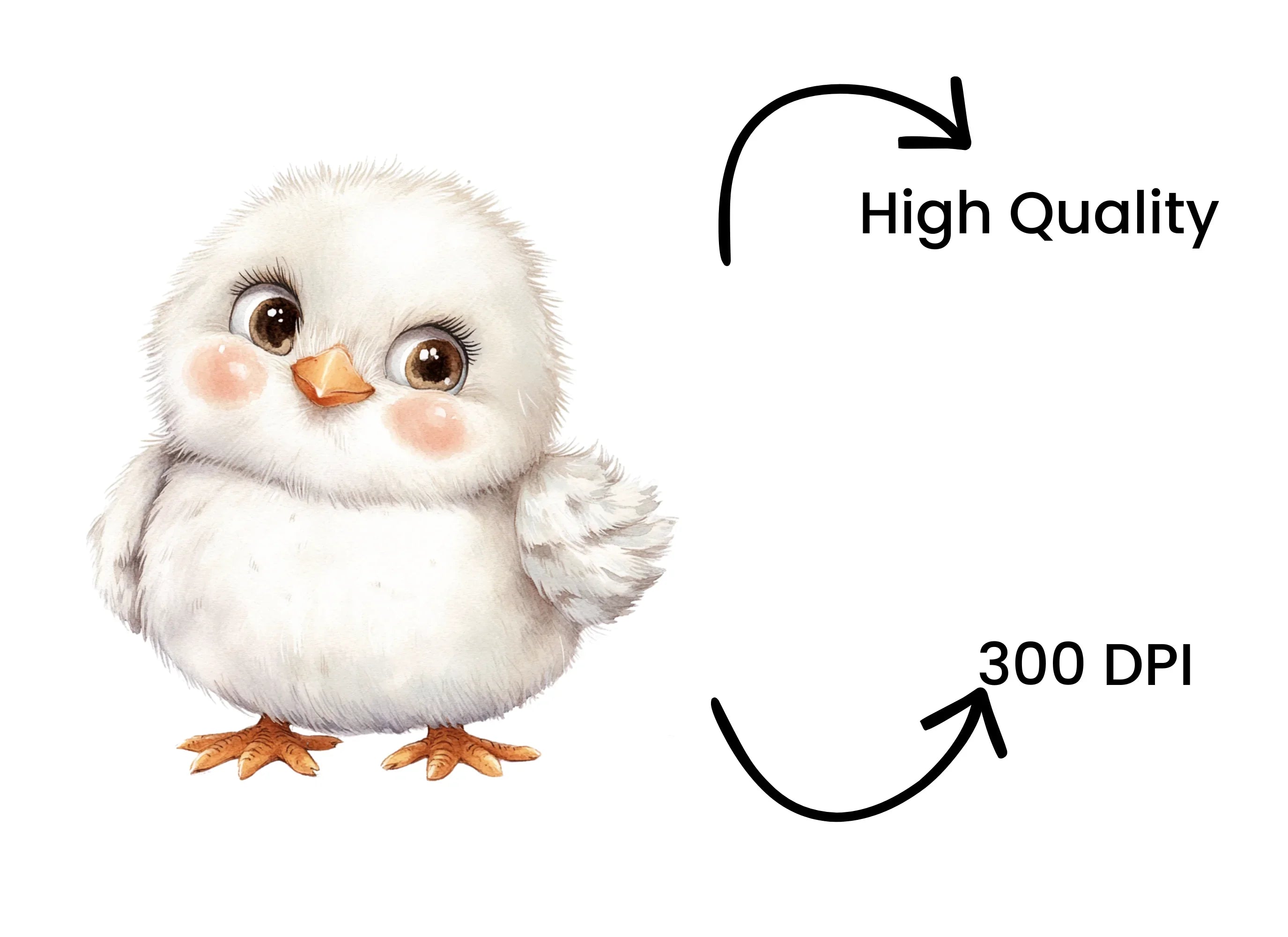 Cute Baby Chicks Clipart Bundle
