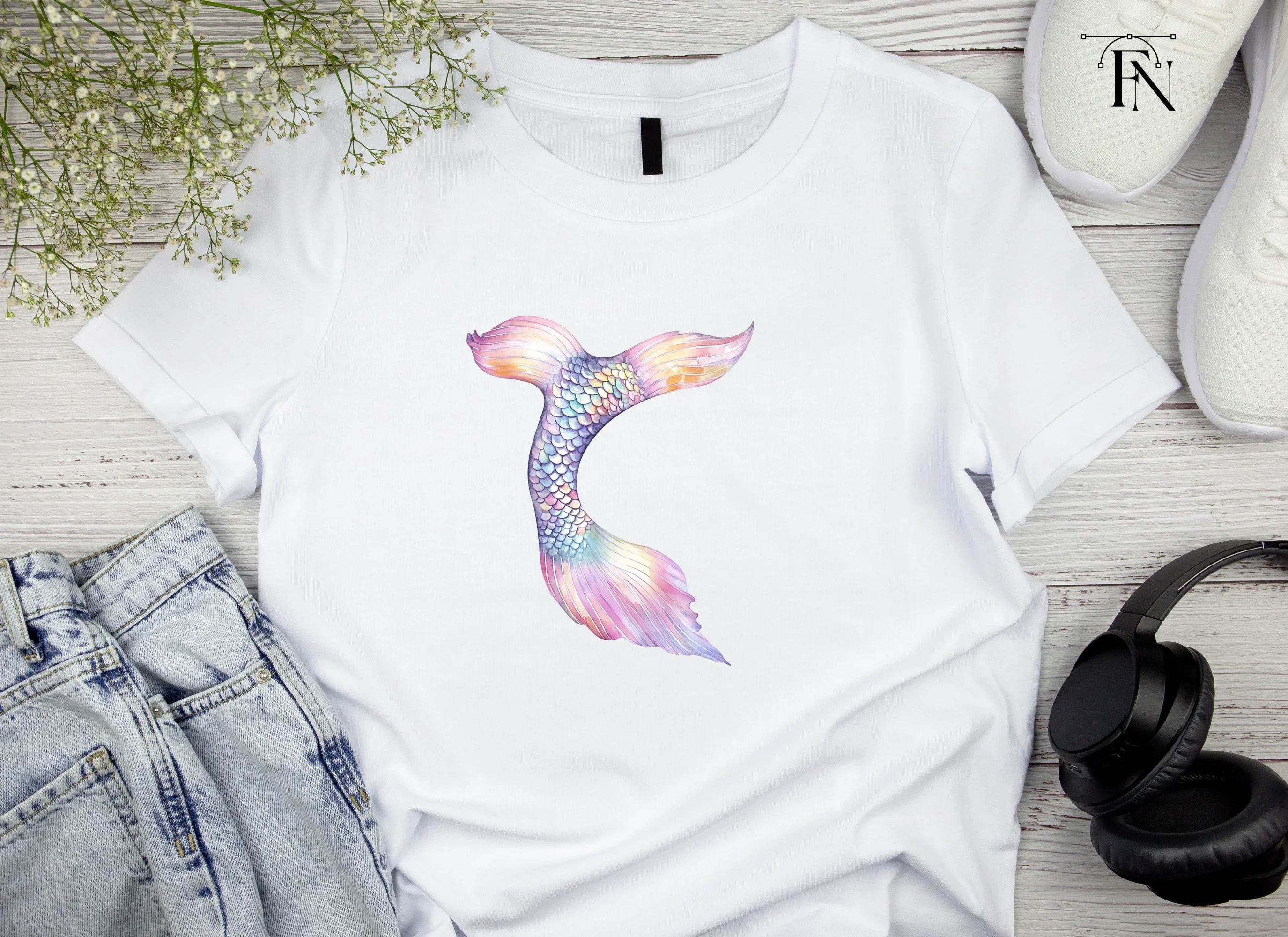 Mermaid Tails Clipart Bundle